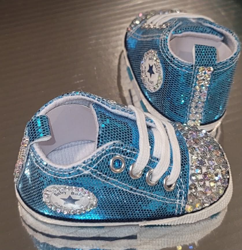 Baby Bling Sneakers Handmade Sparkle Baby Shoes